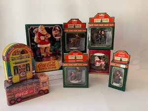 lot 185 image: Assorted COCA COLA including Tins, Bank and Ornaments