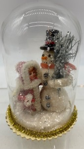 lot 271 image: Vintage BETHANY LOWE Small Glass Dome