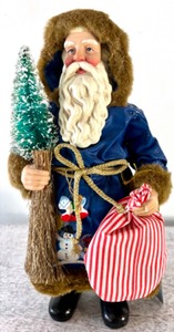 lot 238 image: JUDI VAILLANCOURT - The American Artist CLOTHTIQUE COLLECTION by POSSIBLE DREAMS Dressed For The Holidays Santa with Box 1996