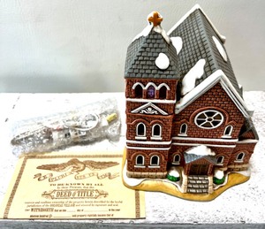 lot 257 image: LEFTON Colonial Village Designed by BYRON WOOD Main Street Church TWD00721 No. 00230 NIB with Deed of Title