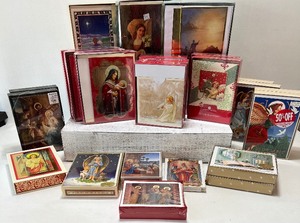 lot 412 image: NIB Christmas Cards including RELIGIOUS MOTIF