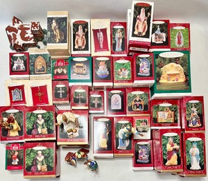 lot 268 image: Holy Big Lot of HALLMARK KEEPSAKE Ornaments including Angels, Naivety, Noahs Arc & More -QTY 50