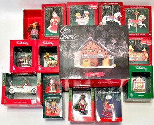 lot 372 image: CARLTON CARDS Ornaments & OUR TOWN Porcelain Collectables - QTY 15