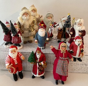 lot 474 image: Assorted Christmas Figurines & Ornaments including DEPARTMENT 56 Santa Bell Ornament