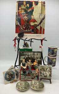 lot 336 image: NORMAN ROCKWELL Christmas Decor
