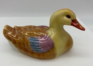 lot 201 image: Vintage HEREND Porcelain Mallard Duck Figurine