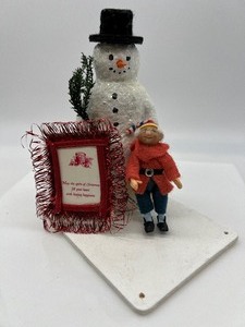 lot 448 image: Christmas AFTEE Candy Container Snowman, Nisse Gnome and Miniature Art
