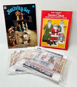 lot 506 image: Assorted VINTAGE Paper Toys including DAYTONS Nutcracker and 70s Nativity