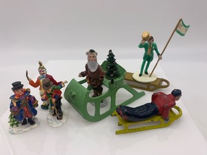 lot 358 image: Vintage METAL  PEWTER Miniature Figurines - QTY 9