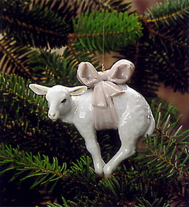 lot 199 image: Vintage LLADRO Porcelain Nativity Lamb Figurine MIB #1