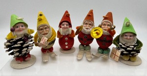 lot 3A image: Vintage Elves Pixie Gnomes - Japan - QTY 6