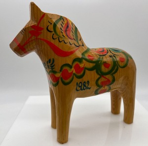 lot 50B image: Vintage DALA Hand Painted Horse - Nils Olsson