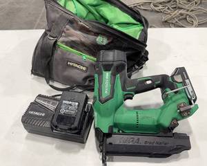 lot 64 image: Metabo 18 Gauge Battery Powered Brad Nailer, Accessories