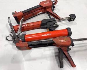 lot 78 image: Hilti Manual Adhesive Dispensers, Qty 4