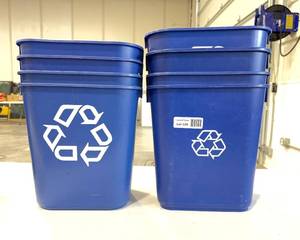 lot 120 image: 3 Gallon Recycle Waste Baskets