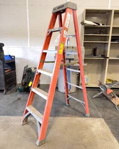 lot 33 image: 6 Ft Fiberglass Step Ladder