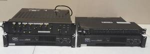 (2) QSC Audio Professional Power Amplifier RMX 850, (1) Rane Master Control, (1) Sound System,