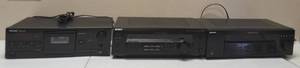 Tascam 102 MK II Cassette Deck, Sony FM Stereo  FM - AM Receiver STR - SE391, Sony Audio  Video Control Center High Power Amplifier Preset Tuning