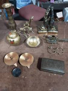 Collection Of Brass Items