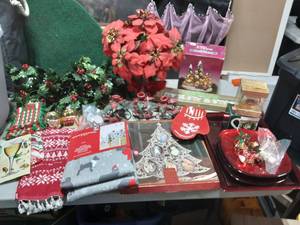 Large Lot Of Christmas Decor
