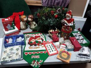 Large Lot Of Christmas Decor