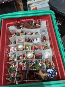 Tote Bin Full Of Ornaments (2-Layers)