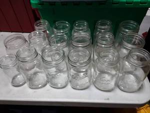 17 Assorted Canning Jars