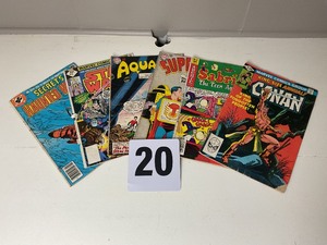 lot 20 image: Lot of 6 Comics books Used Good Condition