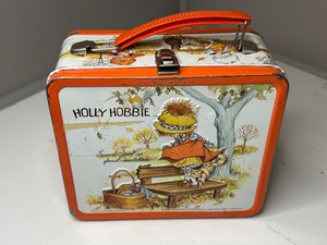 lot 138 image: 1973 Holly Hobbie Metal Lunchbox with Thermos