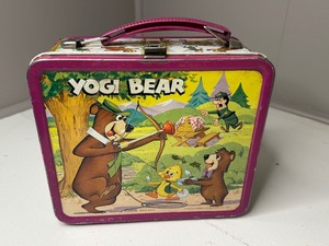 lot 146 image: 1974 Vintage Yogi Bear Lunchbox Metal Lunchbox - No Thermos