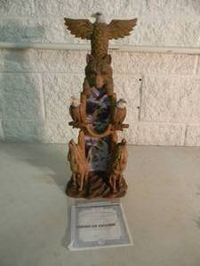 lot 3 image: 2007 The Bradford Exchange Limited Edition of 5000 MASTERS OF THE WILD By Rosemary Millette - GREAT PIECE - APPROX 20 TALL - SEE PICTURES