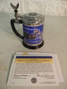 lot 34 image: The Franklin Mint Harley-Davidson Heritage Springer Collector Tankard, Vintage 2000 - NICE - AWESOME PIECE - SEE PICTURES