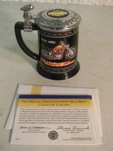 lot 35 image: The Franklin Mint Harley-Davidson Billy Bike Collector Tankard, Vintage 2000 - NICE - AWESOME PIECE - SEE PICTURES