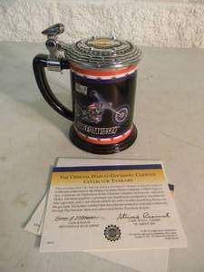lot 36 image: The Franklin Mint Harley-Davidson Ultimate Chopper Collector Tankard, Vintage 2000 - NICE - AWESOME PIECE - SEE PICTURES