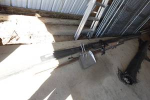 lot 250 image: Assorted Landscaping -Edging, Wood Spikes, Dust Pan