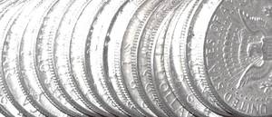 lot 385 image: Lot of (17) Kennedy Half Dollar 90% Silver  Circulated