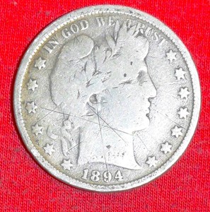 lot 404 image: Lot of (3) 19th Century Barber Halves 189518941898 F2-F3 90% Silver