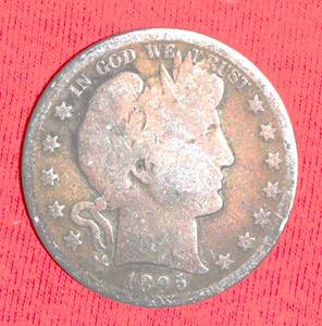 lot 407 image: Lot of (3) 19th Century Barber Halves 189818951895 F2-F3 90% Silver