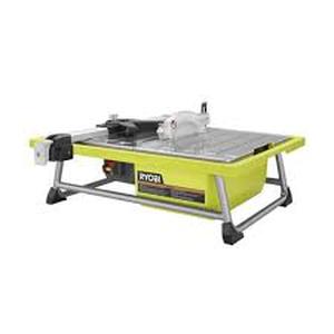 RYOBI 4.8 -Amps 7 in. Blade Corded Tabletop Wet Tile Saw  Customer Returns See Pictures