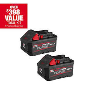 Milwaukee M18 18V 6.0 Ah Lithium-Ion REDLITHIUM FORGE Battery (2-Pack) Customer Returns See Pictures