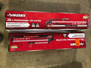 Lot of Husky Tile Cutter  Various Models and Conditions  Customer Returns See Pictures