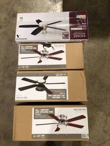 Lot of Assorted Lighting Ceiling Fans Various Models and Conditions Customer Returns See Pictures