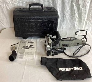 lot 47 image: Porter Cable BiscuitPlate Joiner Kit with manual & case