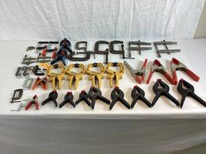 lot 48 image: Large Collection of Clamps - 37 pieces