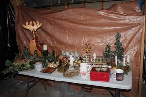 lot 14 image: Large Assortment of Christmas Decorations and Tableware