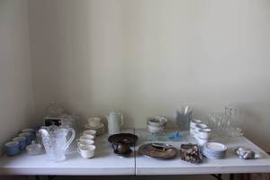 lot 30 image: Assorted Glassware, Ceramics, and Silverplate Collection