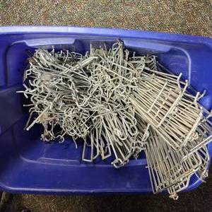 Tote Full Of Multiple Peg Board Parts