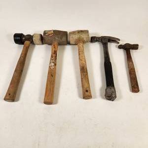 Lot of 5 Hammers & Malllets
