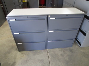(2) Lateral File Cabinets wTop 30x18x40
