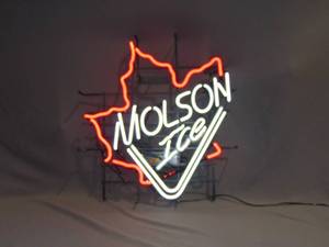 lot 1 image: Molson Ice Neon Sign